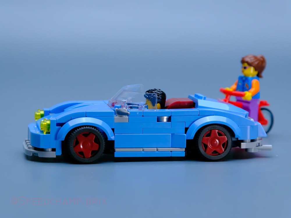 Lego Porsche 356 Speedster blue