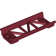 Lego Vehicle Track, Roller Coaster Straight 8L / Dark Red