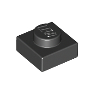 Lego Plate 1 x 1 / Black
