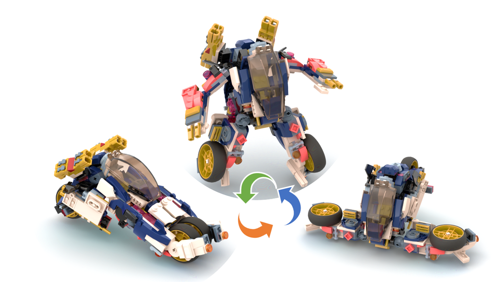 Lego 71792 Alternative Build - Transformable Robot “MOMOTE”