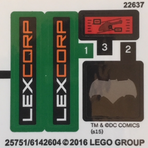 Lego Sticker Sheet for Set 76046-1 / [No Color/Any Color]