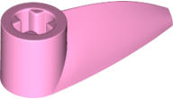 Lego Bionicle 1 x 3 Tooth with Axle Hole (Bohrok Eye) / Bright Pink