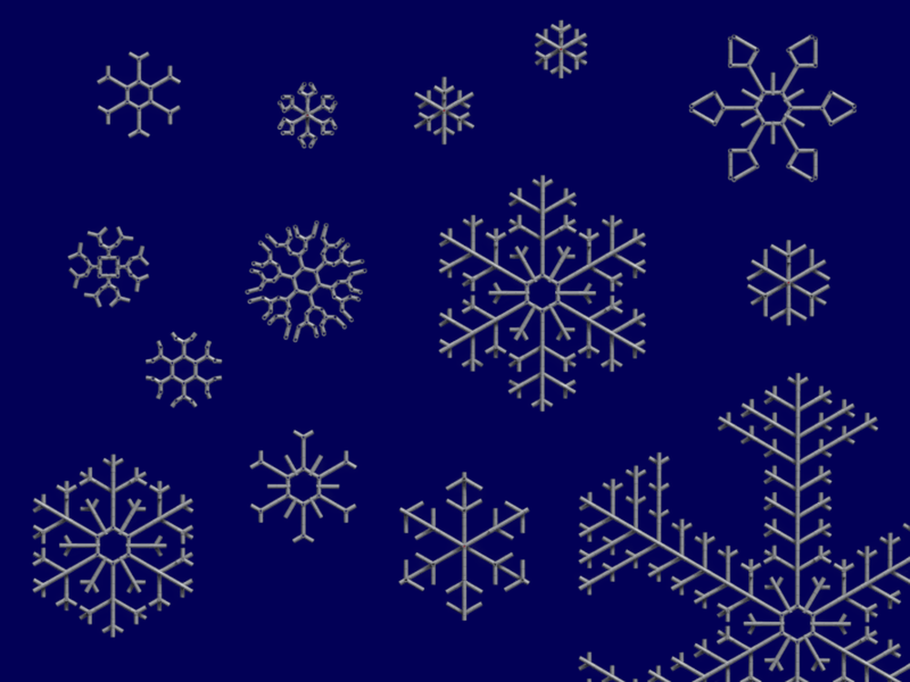 Lego Snowflakes