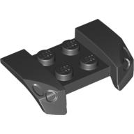 Lego Mudguard 2 x 4 with Molded Headlights / Black