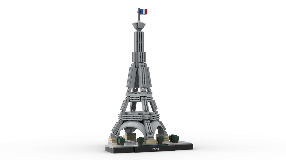 Lego 21044 Eiffel tower display