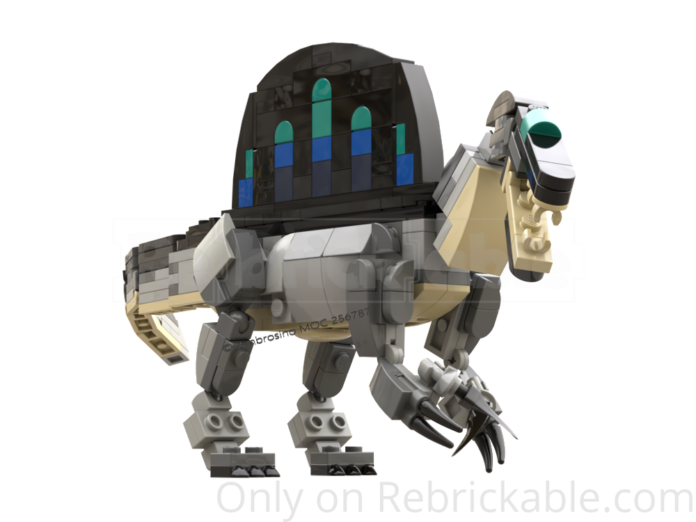Lego Spinosaurus aegyptiacus (minifig scale)