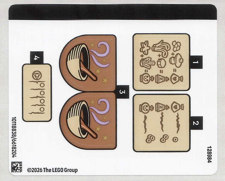 Lego Sticker Sheet for Set 910062-1