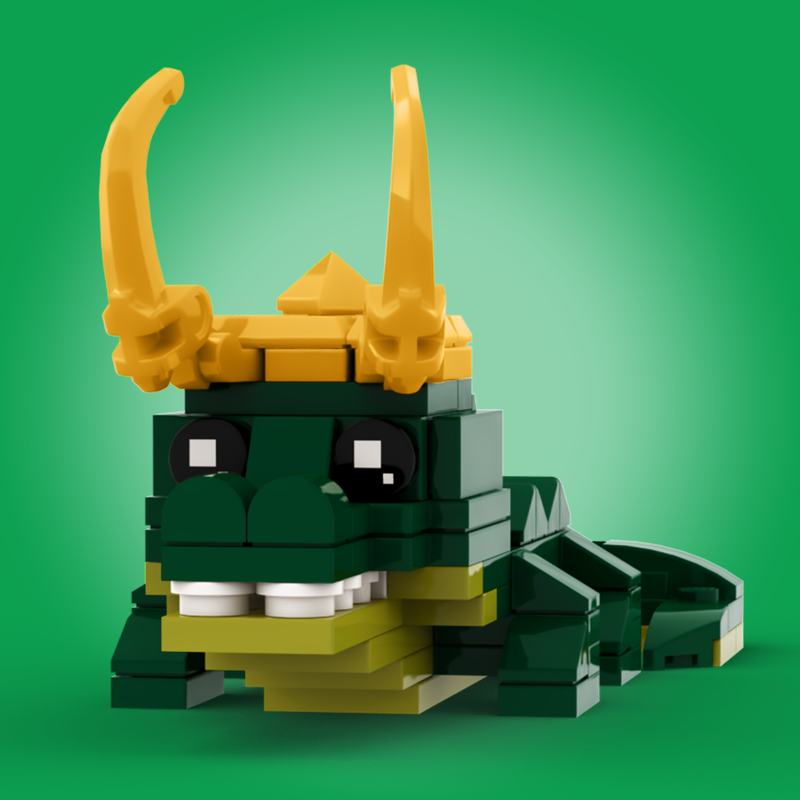 Lego Alligator Loki BrickHeadz