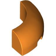 Lego Brick Round Corner 3 x 3 x 1 No Studs / Orange