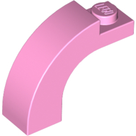 Lego Brick Arch 1 x 3 x 2 Curved Top / Bright Pink