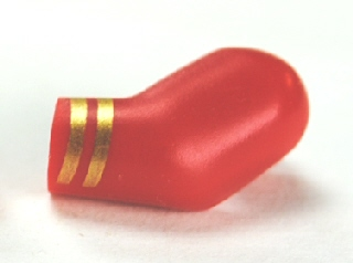 Lego Arm, Left with 2 Gold Stripes Pattern