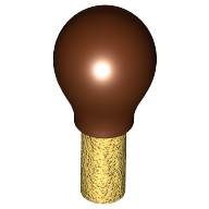 Lego Musical Instrument Maracas with Reddish Brown Bulb (Potion Flask) Print