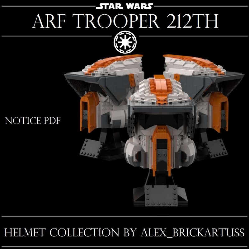 Lego Helmet Arf trooper 212 th