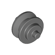 Lego Wheel Centre Small with Stub Axles (Pulley Wheel) / Dark Bluish Gray