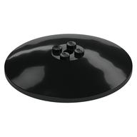 Lego Dish 8 x 8 Inverted [Radar], Solid Studs, Rounded Anti-stud Underside / Black