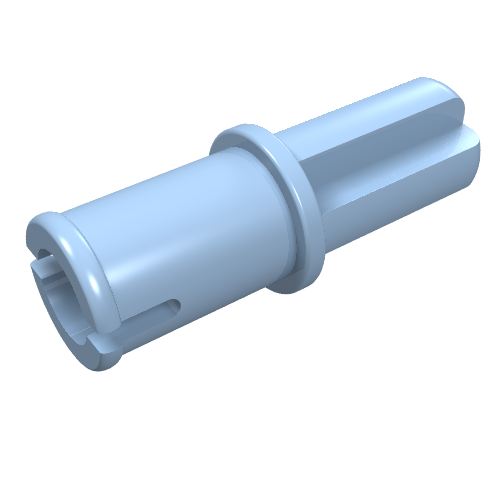 Lego Technic Axle Pin without Friction Ridges Lengthwise / Bright Light Blue