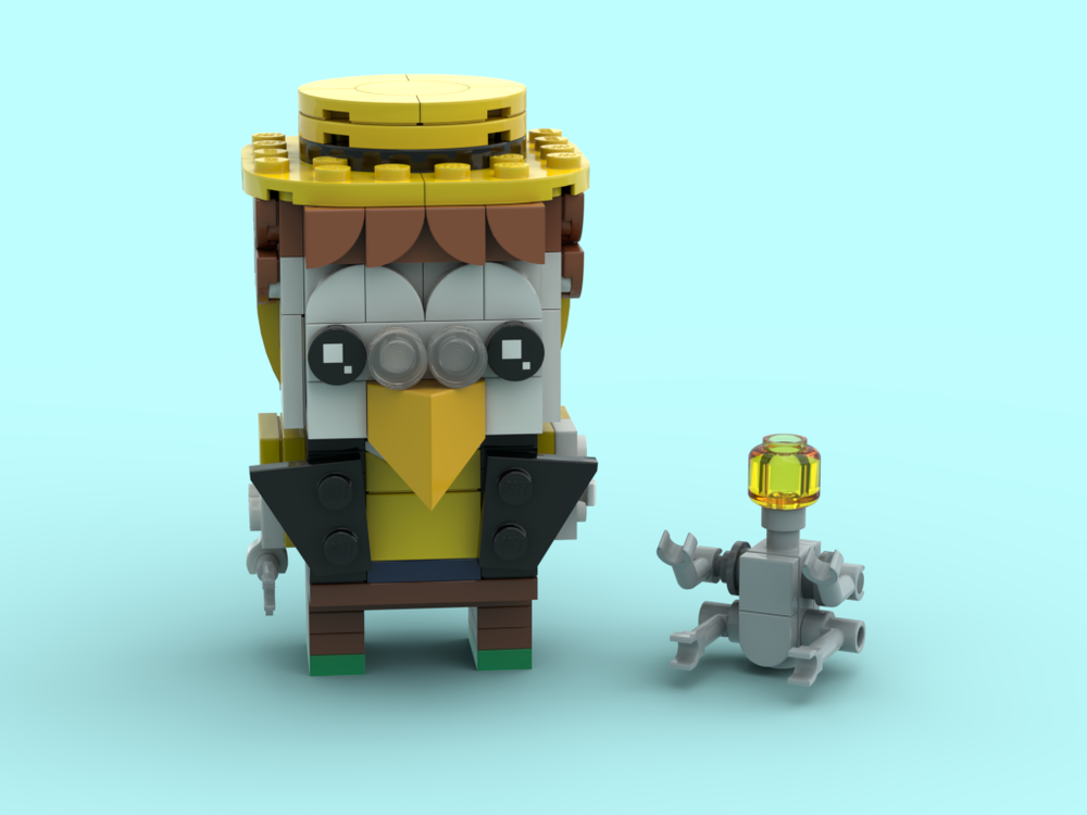 Lego Gyro Gearloose and his Little Helper