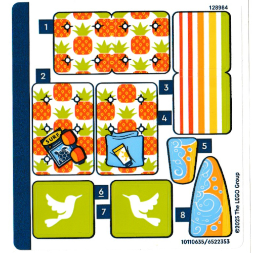 Lego Sticker Sheet for Set 42641-1