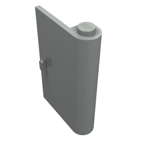 Lego Door 1 x 3 x 4 Right / Light Gray