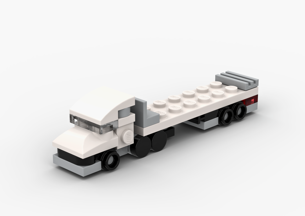 Lego Micro American Truck & Flatbed Trailer