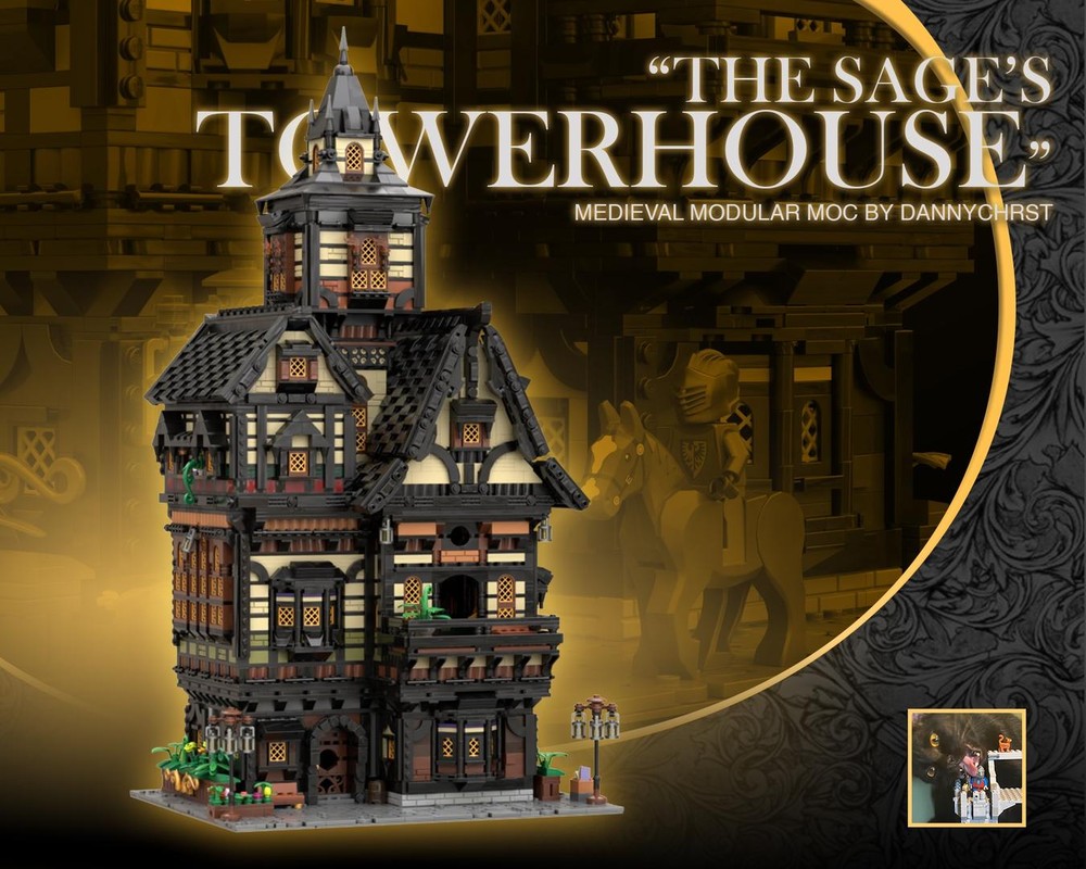 Lego MEDIEVAL MODULAR SERIES 1 - THE SAGE'S TOWERHOUSE