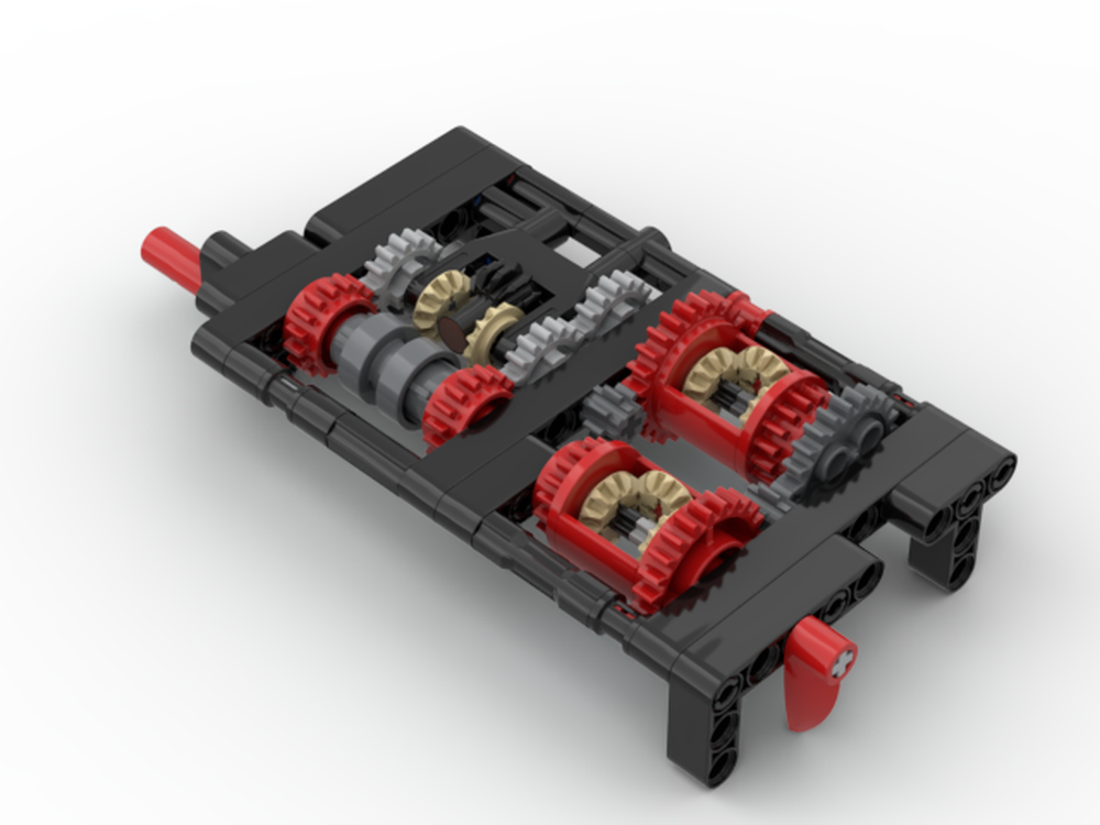 Lego Three Speed Gearbox