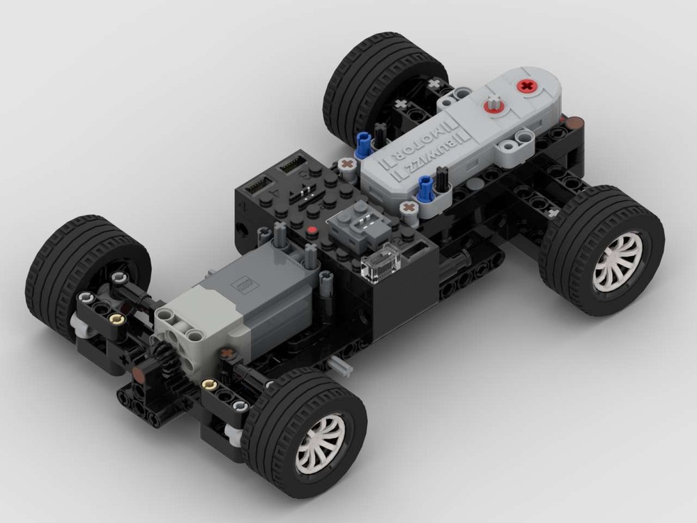 Lego 1 BuWizz motor chassis - RWD