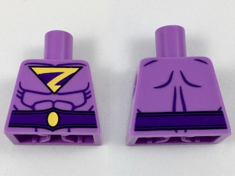 Lego Torso Wonder Twin Zan Pattern