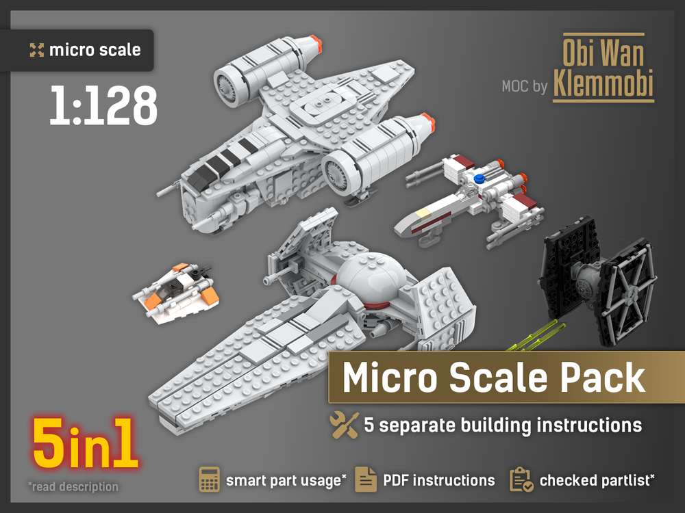 Lego Micro Scale Spaceships Pack 5in1