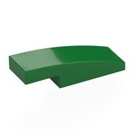 Lego Brick Curved 3 x 1 x 2/3 / Green