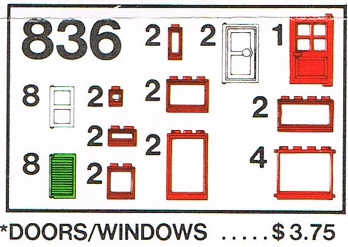 Lego Doors and Windows Parts Pack
