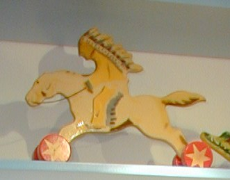 Lego Wooden Pull-Along - Horse with Indian
