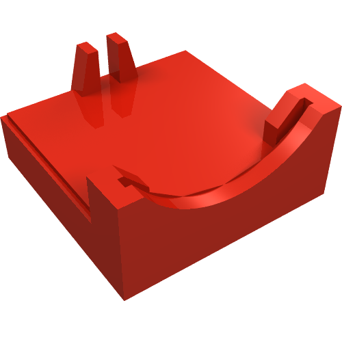 Lego Motor Cover, 9V Micromotor 2 x 2 Base / Red