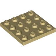 Lego Plate 4 x 4 / Tan