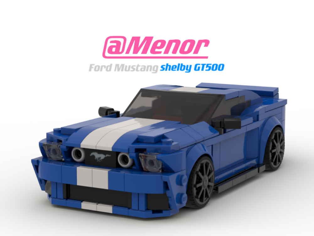 Lego Ford Mustang Shelby GT500(Generation 5) V2 Blue