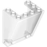 Lego Windscreen 3 x 4 x 4 Inverted, Rounded Top Inside Edges, Cut-Out Bottom Inside Edges / Trans-Clear