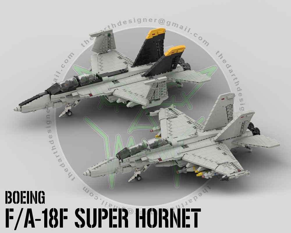 Lego Boeing F/A-18F SUPER HORNET | 1:35 Scale