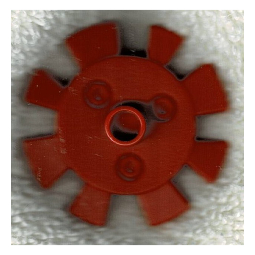 Lego Duplo Flower Gear with 8 Teeth, Metal Bolts Design / Pearl Light Gray