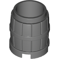 Lego Barrel 2 x 2 x 2 / Dark Bluish Gray