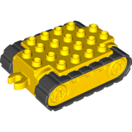 Lego Duplo Caterpillar Chassis/Base Assembly / Yellow