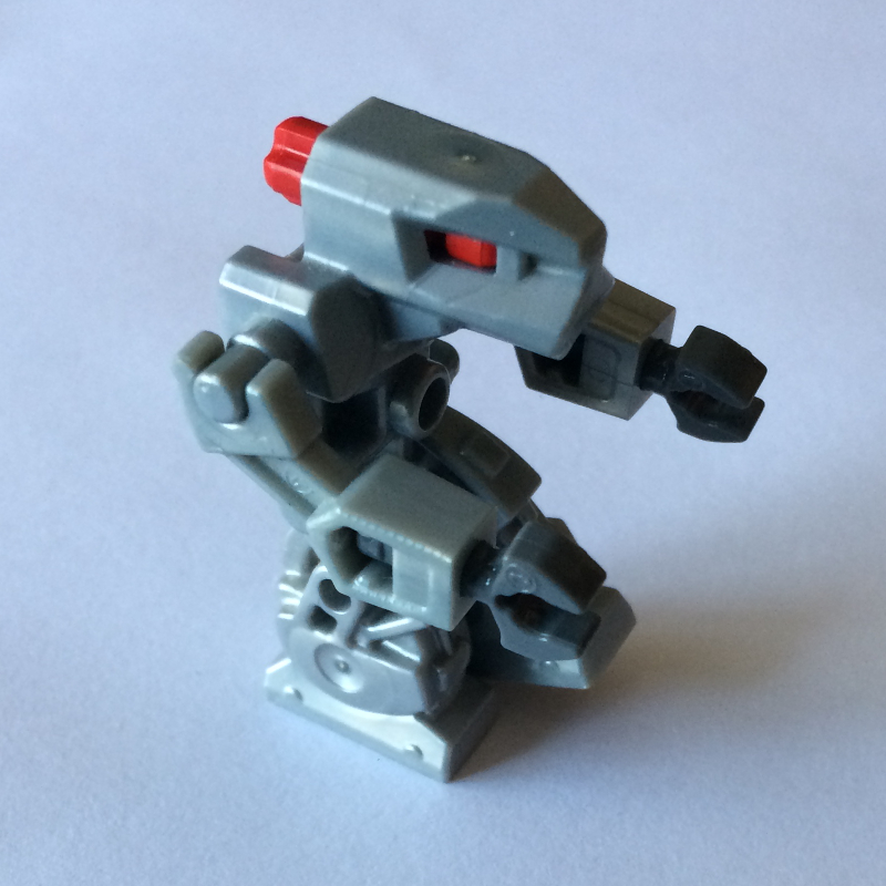 Lego Devastator with Pearl Light Gray Torso and Red Eyes