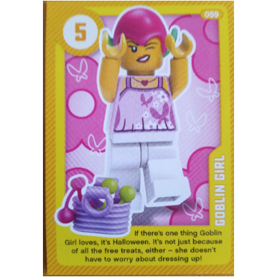 Lego Trading Card, Create the World Living Amazingly - Goblin Girl