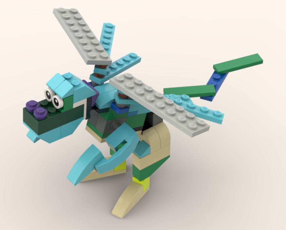 Lego 10698 Turquoise dragon