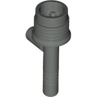 Lego Weapon Gun / Torch (Space) [with Grooves] / Dark Gray