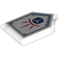 Lego Tile Special 2 x 3 Pentagonal with Nexo Power Shield Print - Force Field