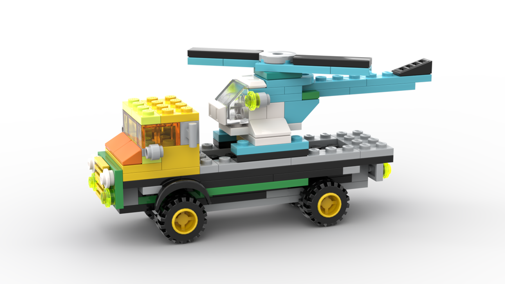 Lego 11022 Transport truck helicopter