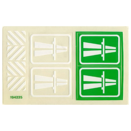 Lego Sticker Sheet for Set 6653-1 / [No Color/Any Color]