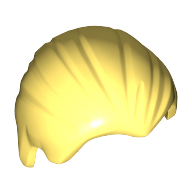 Lego Hair Combed Back / Bright Light Yellow