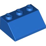Lego Brick Sloped 45° 2 x 3 / Blue