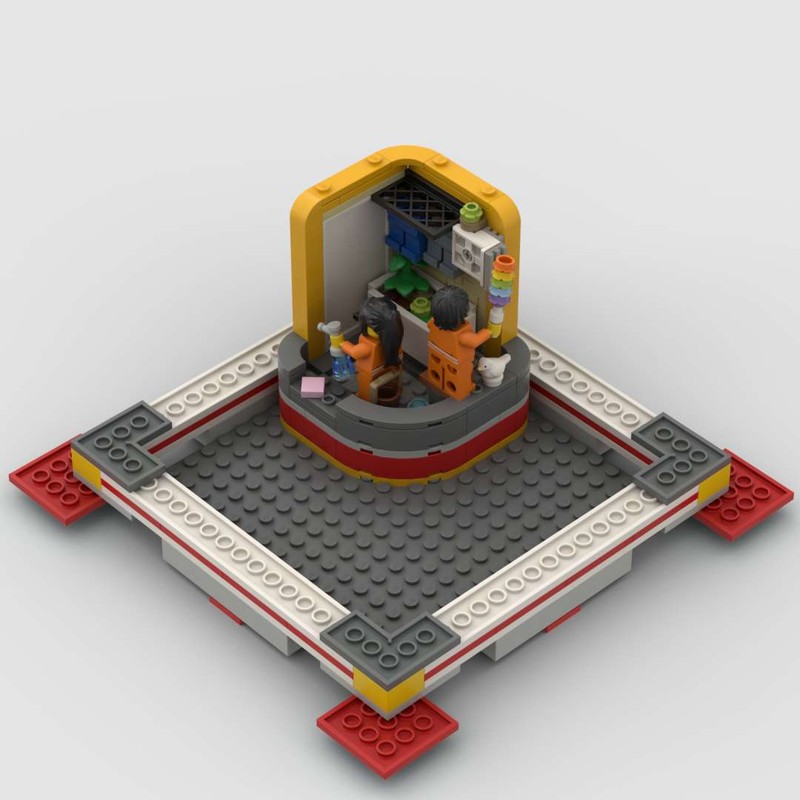 Lego Scene 1--Remove Dust--Fit For Lunar New Year Traditions Frame